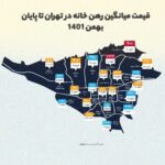 قیمت میانگین رهن خانه در تهران تا پایان بهمن 1401
