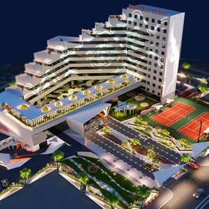 هتل مرکوری کیش (نمای 3d)