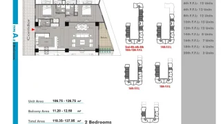 A1 پلان های 119 الی 138 متری پروژه فورسیزن