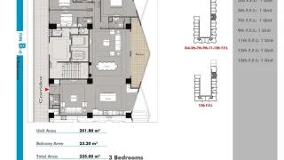 B1 پلان 225 متری پروژه فورسیزن