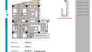 D2 پلان 242 متری پروژه فورسیزن