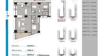 E1 پلان 180 متری پروژه فورسیزن