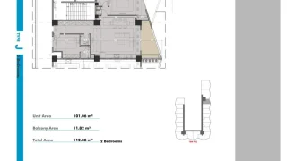 J پلان 113 متری پرووژه فورسیزن