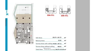 K پلان های 243 الی 614 متری پروژه فورسیزن