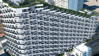 نمای سه بعدی برج ساحلی فورسیزن