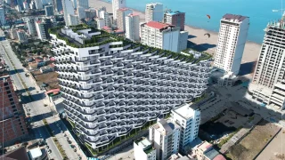 نمای سه بعدی برج ساحلی فورسیزن